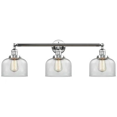 Innovations Lighting Bell 3 Light 32" Led Bath Light - Polished Chrome - Clear Shade