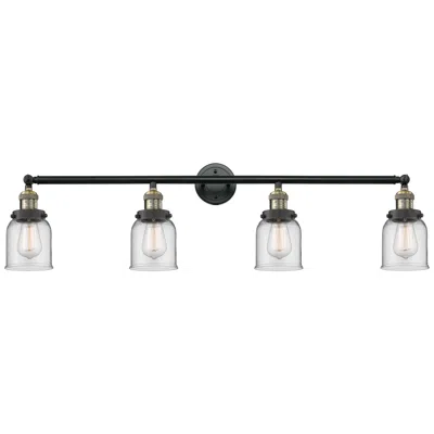 Innovations Lighting Bell 4 Light 42" Led Bath Light - Black Antique Brass - Clear Shade