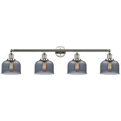 Innovations Lighting Bell 4 Light 44" Led Bath Light - Polished Nickel - Plated Smoke Shade