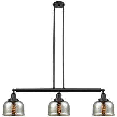 Innovations Lighting Bell 41" 3-light Bronze Stemmed Island Light W/ Silver Plated Mercury