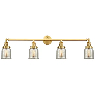 Innovations Lighting Bell 42" Wide 4 Light Gold Bath Vanity Light W/ Silver Plated Mercury