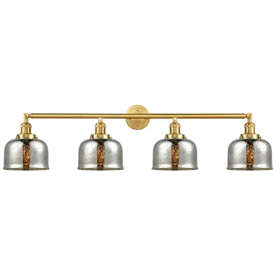 Innovations Lighting Bell 44" Wide 4 Light Gold Bath Vanity Light W/ Silver Plated Mercury