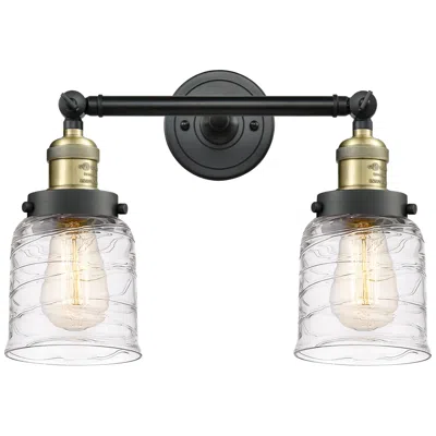 Innovations Lighting Bell 5" 2 Light 16" Tiltable Led Bath Light - Black Brass - Deco