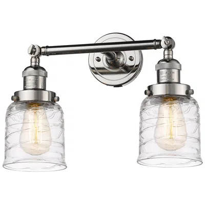 Innovations Lighting Bell 5" 2 Light 16" Tiltable Led Bath Light - Polished Nickel - D