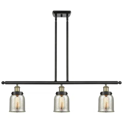 Innovations Lighting Bell 5" 3 Light 36" Island Light - Black Brass  - Silver Plated M