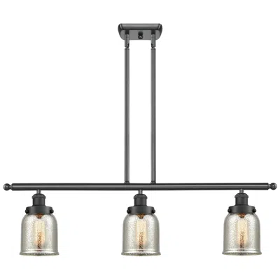 Innovations Lighting Bell 5" 3 Light 36" Island Light - Matte Black  - Silver Plated M