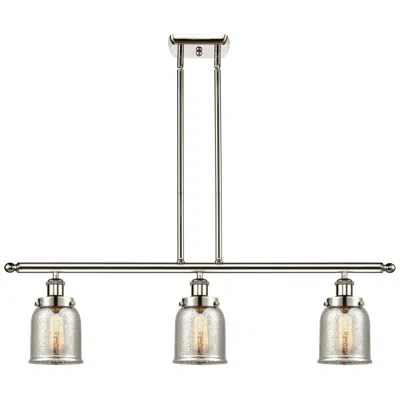 Innovations Lighting Bell 5" 3 Light 36" Led Island Light - Polished Nickel  - Silver
