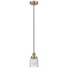 Innovations Lighting Bell 5" Antique Brass Mini Pendant W/ Seedy Shade In Gold