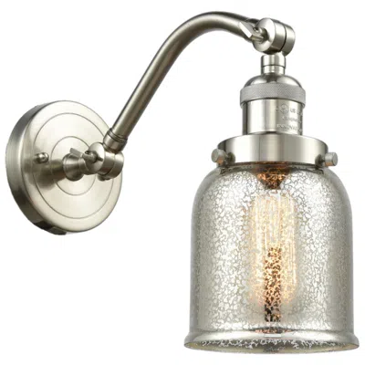Innovations Lighting Bell 5" Brushed Satin Nickel Sconce W/ Silver Plated Mercury Shade