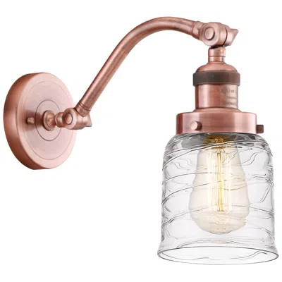 Innovations Lighting Bell 5" Led Sconce - Copper Finish - Deco Swirl Shade