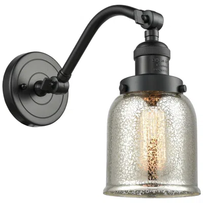 Innovations Lighting Bell 5" Oil Rubbed Bronze Sconce W/ Silver Plated Mercury Shade