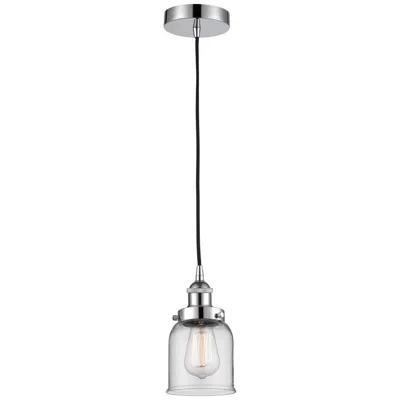 Innovations Lighting Bell 5" Polished Chrome Mini Pendant W/ Clear Shade