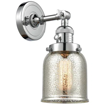 Innovations Lighting Bell 5" Polished Chrome Sconce W/ Silver Plated Mercury Shade
