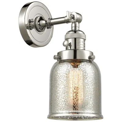 Innovations Lighting Bell 5" Polished Nickel Sconce W/ Silver Plated Mercury Shade