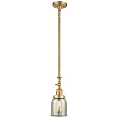 Innovations Lighting Bell 5" Wide Gold And Mercury Glass Mini Pendant