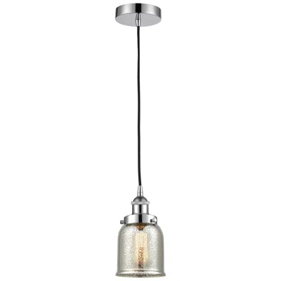 Innovations Lighting Bell 5"w Polished Chrome Corded Mini Pendant W/ Silver Mercury Shade