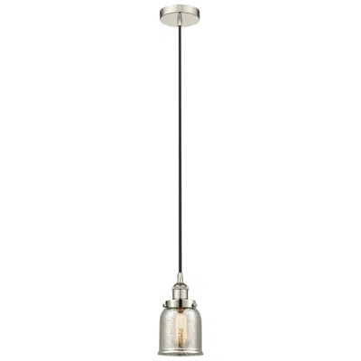 Innovations Lighting Bell 5"w Polished Nickel Corded Mini Pendant W/ Silver Mercury Shade