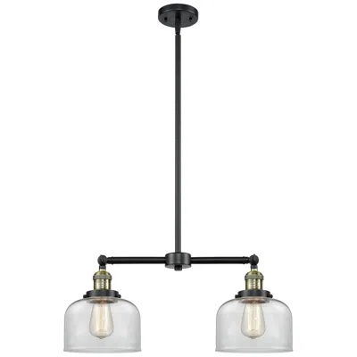Innovations Lighting Bell 8" - 2 Light 21" Led Island Light - Black Antique Brass  - C