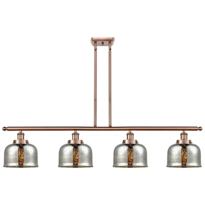 Innovations Lighting Bell 8" 4 Light 48" Led Island Light - Copper  - Silver Plated Me In Gold