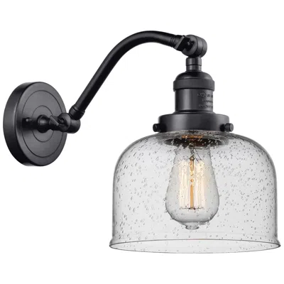 Innovations Lighting Bell 8" Led Sconce - Matte Black Finish - Seedy Shade