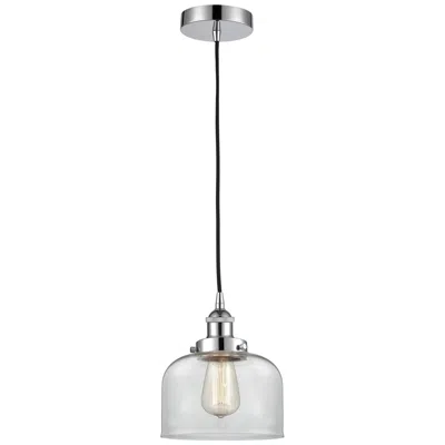 Innovations Lighting Bell 8" Polished Chrome Mini Pendant W/ Clear Shade
