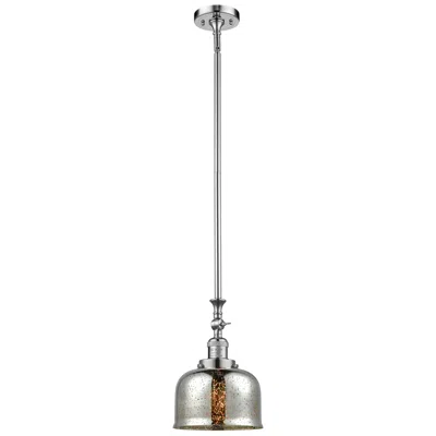 Innovations Lighting Bell 8"w Polished Chrome Stem Hung Mini Pendant W/ Mercury Shade