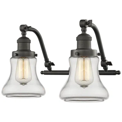 Innovations Lighting Bellmont 18" Wide 2 Light Bronze Bath Vanity Light W/ Clear Shade