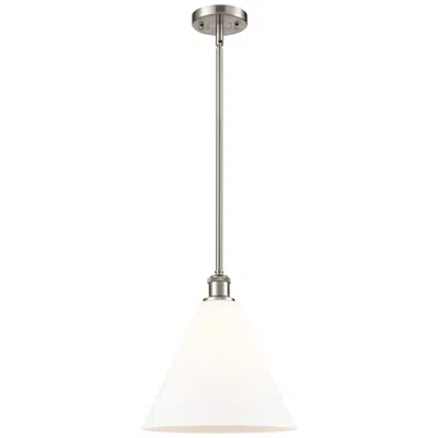 Innovations Lighting Berkshire 12" Wide Satin Nickel Stem Hung Led Mini Pendant