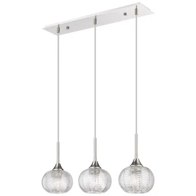 Innovations Lighting Berkshire 3 Light 28" Cord Hung Island Light Polished Nickel