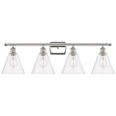 Innovations Lighting Berkshire 4 Light 38" Bath Light - Polished Nickel - Clear Shade