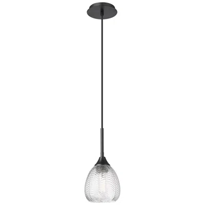 Innovations Lighting Berkshire 6" Cord Hung Pendant Matte Black Finish