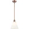 Innovations Lighting Berkshire 8" Led Mini Pendant - Antique Copper - Matte White Shade In White