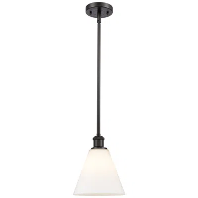 Innovations Lighting Berkshire 8" Led Mini Pendant - Oil Rubbed Bronze - Matte White Shade