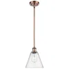 Innovations Lighting Berkshire 8" Mini Pendant - Antique Copper - Seedy Shade In Gold