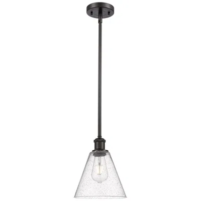 Innovations Lighting Berkshire 8" Mini Pendant - Oil Rubbed Bronze - Seedy Shade