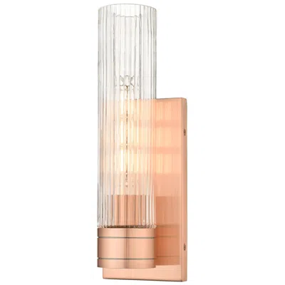 Innovations Lighting Boreas 13 3/4"h Antique Copper Wall Sconce W/ Clear Shade
