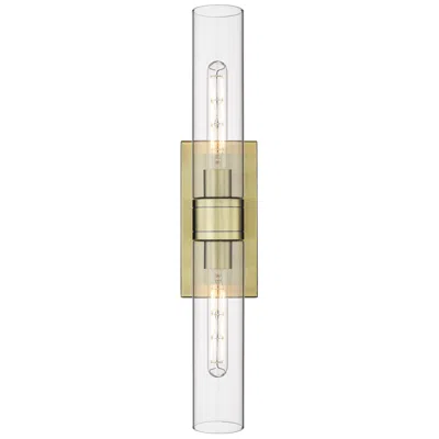 Innovations Lighting Boreas 24"h Antique Brass 2-light Sconce With Clear Glass