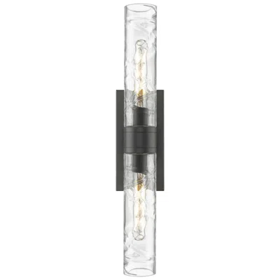 Innovations Lighting Boreas 4 1/2" High Matte Black 2-light Wall Sconce W/ Clear