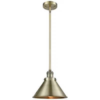 Innovations Lighting Briarcliff 10" Antique Brass Mini Pendant