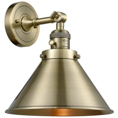 Innovations Lighting Briarcliff 10" Antique Brass Sconce