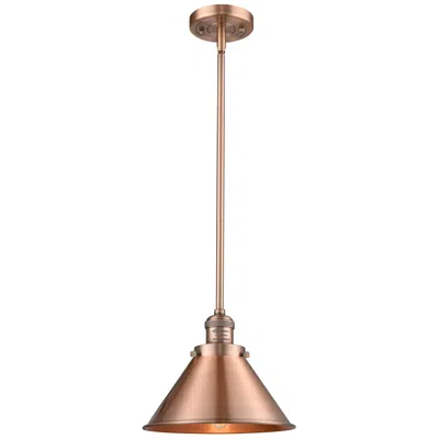Innovations Lighting Briarcliff 10" Antique Copper Mini Pendant