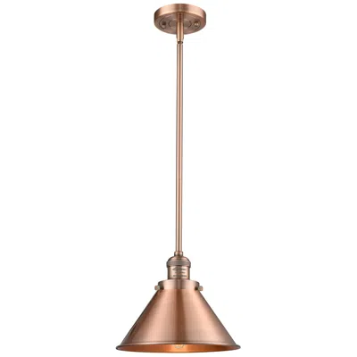Innovations Lighting Briarcliff 10" Led Mini Pendant - Antique Copper - Antique Copper Shade