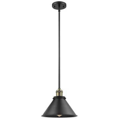 Innovations Lighting Briarcliff 10" Led Mini Pendant - Black Antique Brass - Matte Black Sh