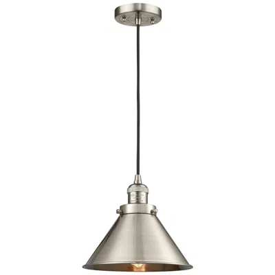 Innovations Lighting Briarcliff 10" Led Mini Pendant - Satin Nickel - Satin Nickel