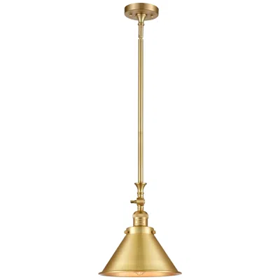 Innovations Lighting Briarcliff 10" Wide Gold Stem Hung Tiltable Mini Pendant W/ Gold Shade