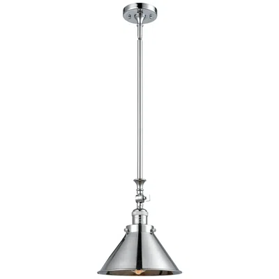 Innovations Lighting Briarcliff 10"w Chrome Stem Hung Mini Pendant W/ Chrome Shade
