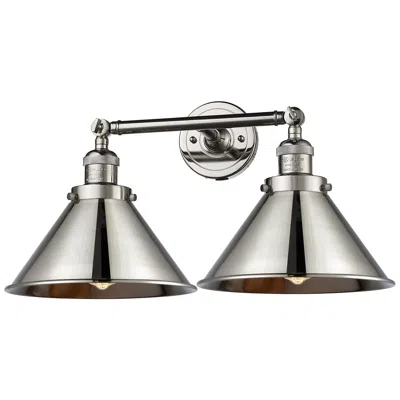 Innovations Lighting Briarcliff 19"w 2 Light Polished Nickel Bath Light W/ Polished Nickel