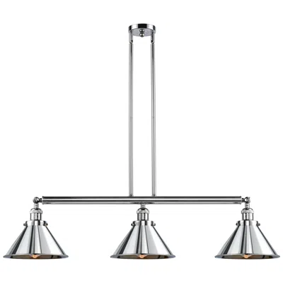Innovations Lighting Briarcliff 43" 3-light Polished Chrome Stem Hung Island Light