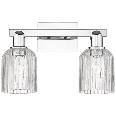 Innovations Lighting Bridal Veil 16"w 2 Light Polished Chrome Bath Light With Clear Shade