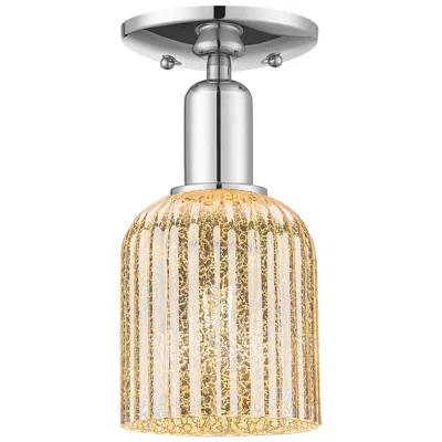 Innovations Lighting Bridal Veil 5" Wide Polished Chrome Semi-flush Mount With Mercury Shade